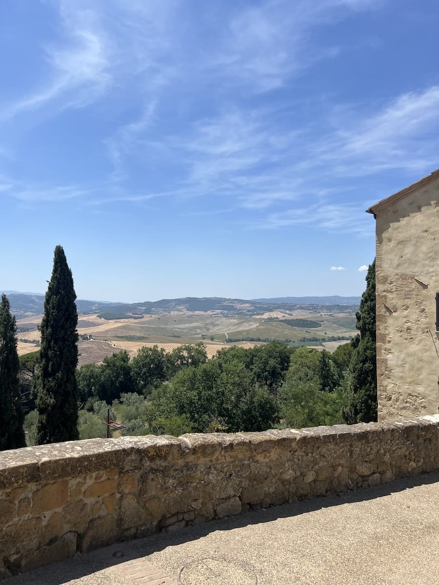 view from Pienza