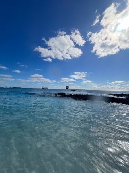 secluded beach at Half Moon Cay