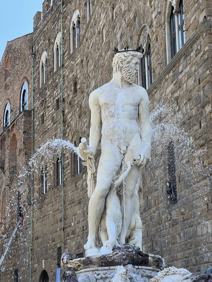 Neptune statue in Florence