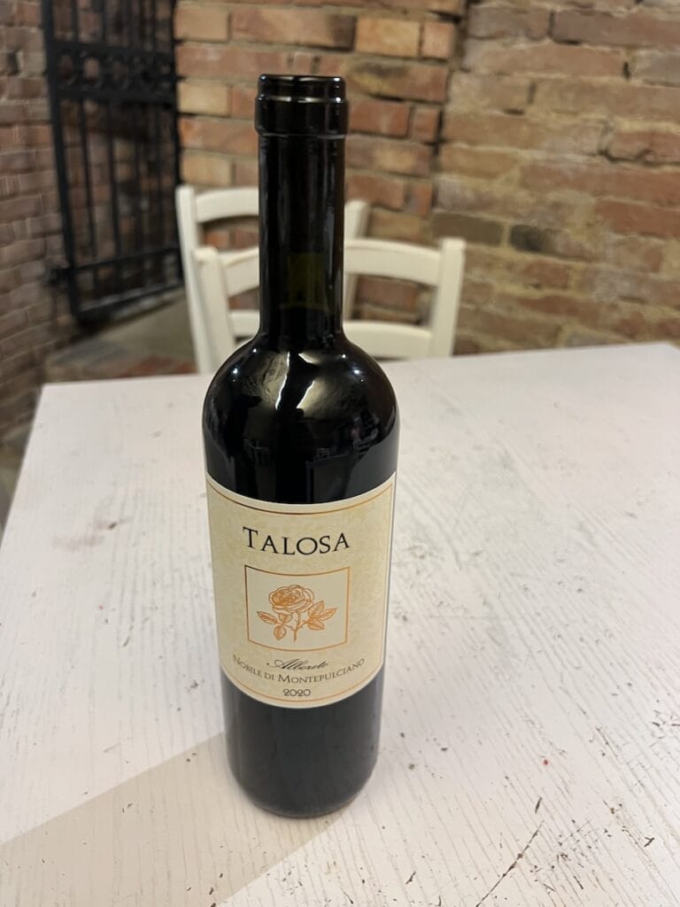 wine in Montalcino Italy