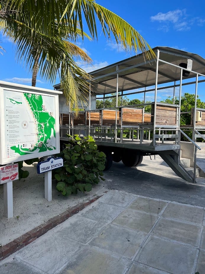 tram station at entrance