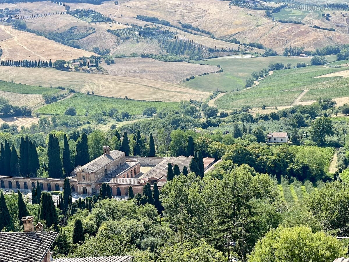 view from Montepulciano