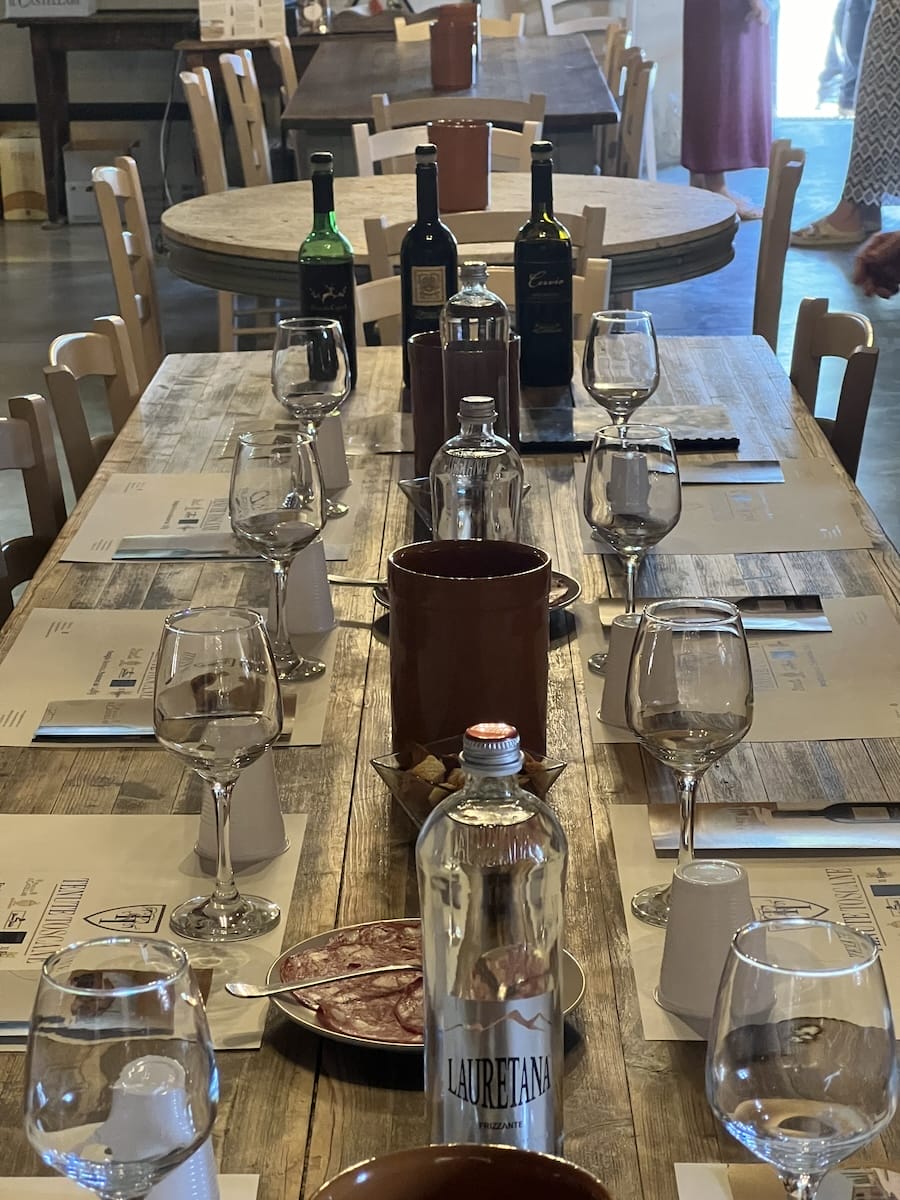 wine tasting in Montalcino, Tuscany, Italy