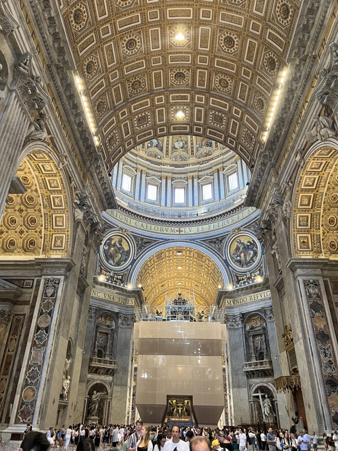 Saint Peter's Basilica interior in Vatican City