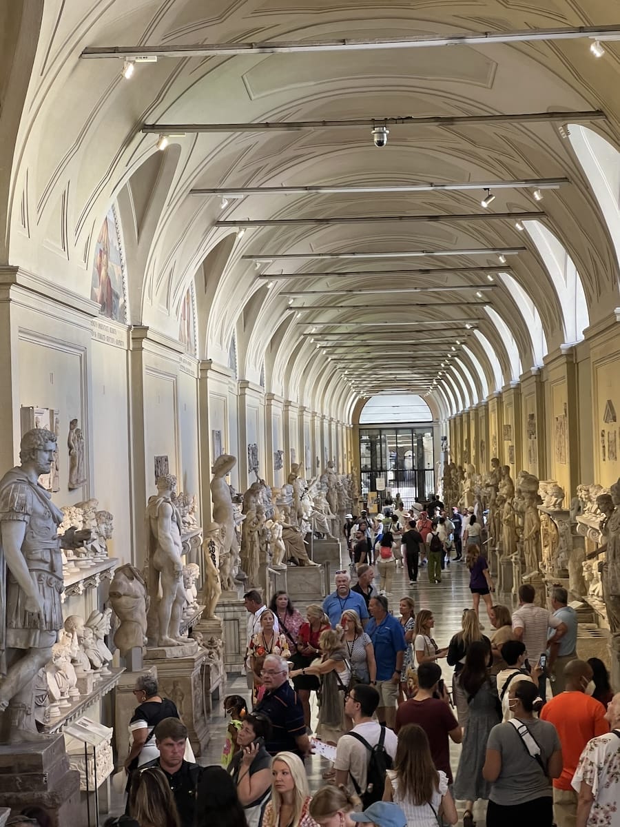 one of the many Vatican museum halls