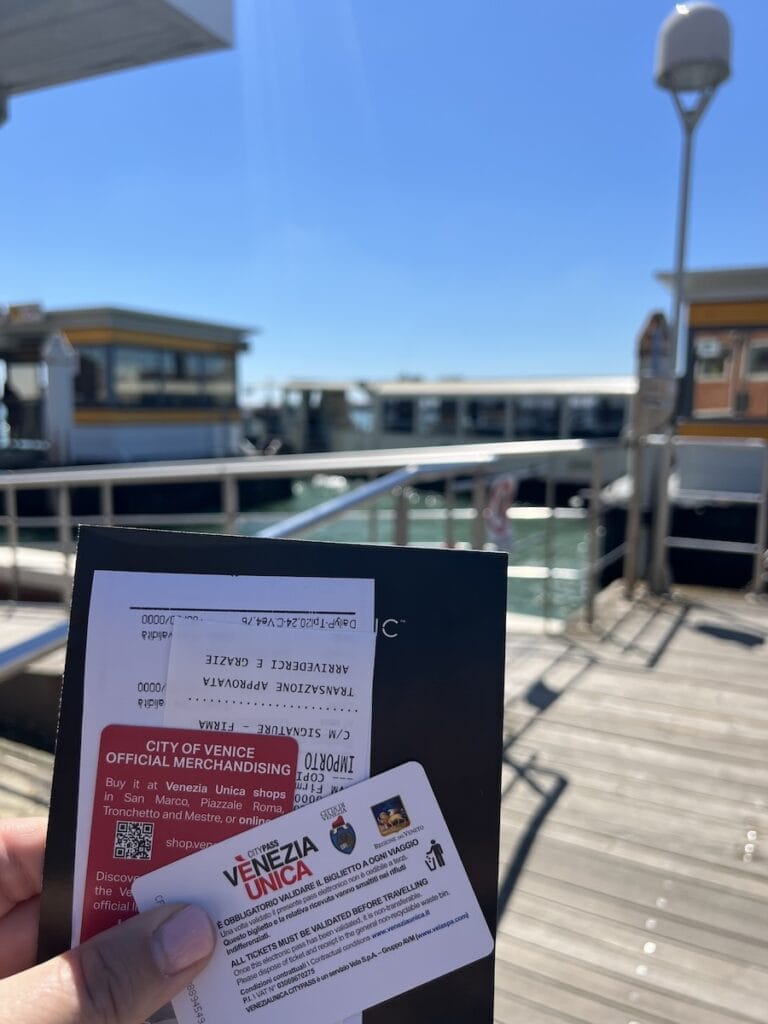 Vaporetto tickets