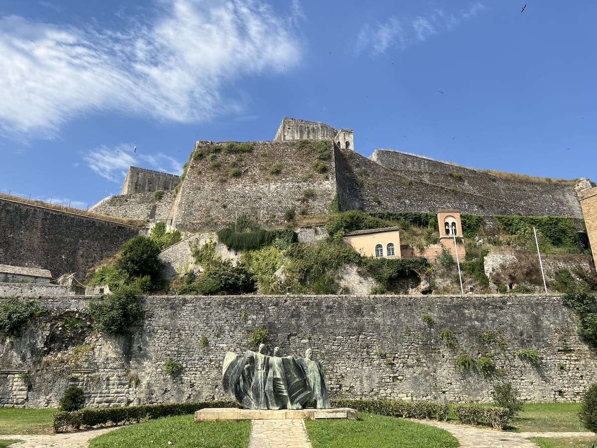 the New Fortress in Corfu, Greece