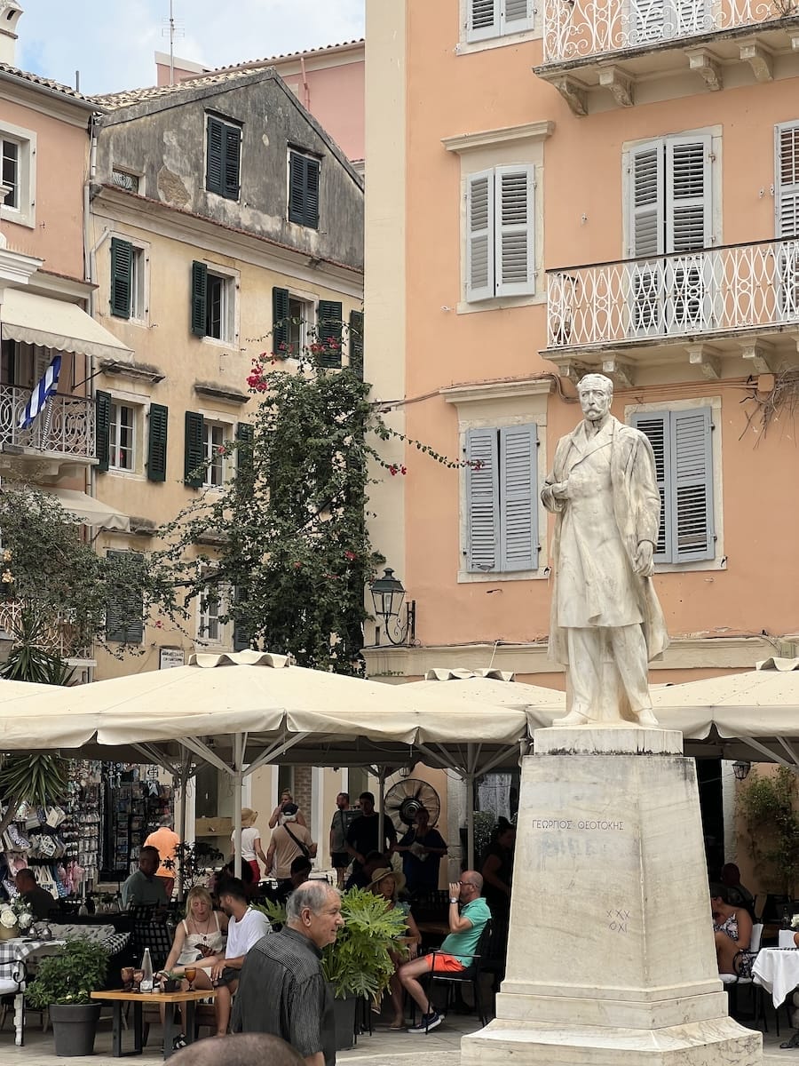 Corfu statue of prime minister