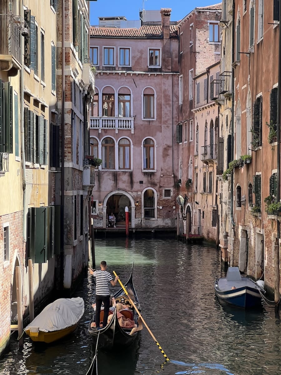 gondola ride through the Venice canals
