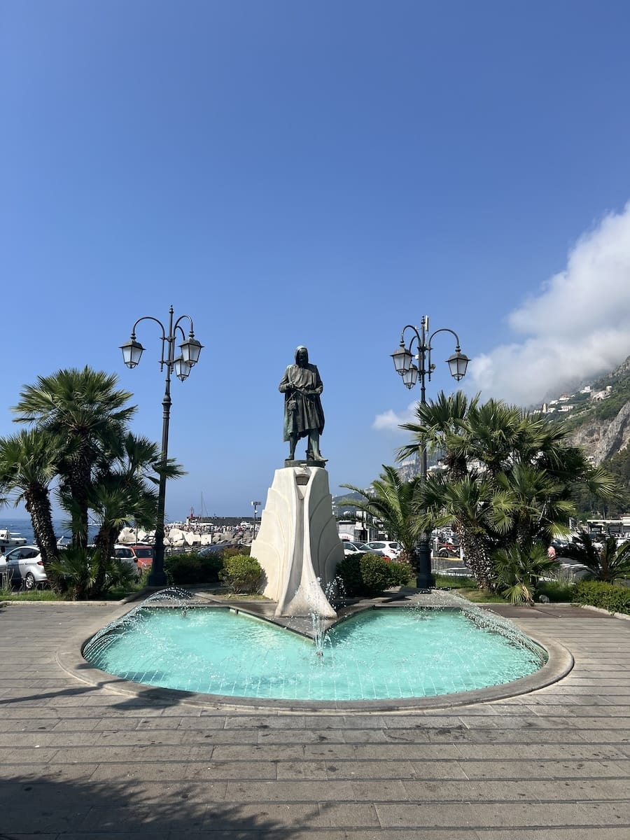 Amalfi fountain in Italy