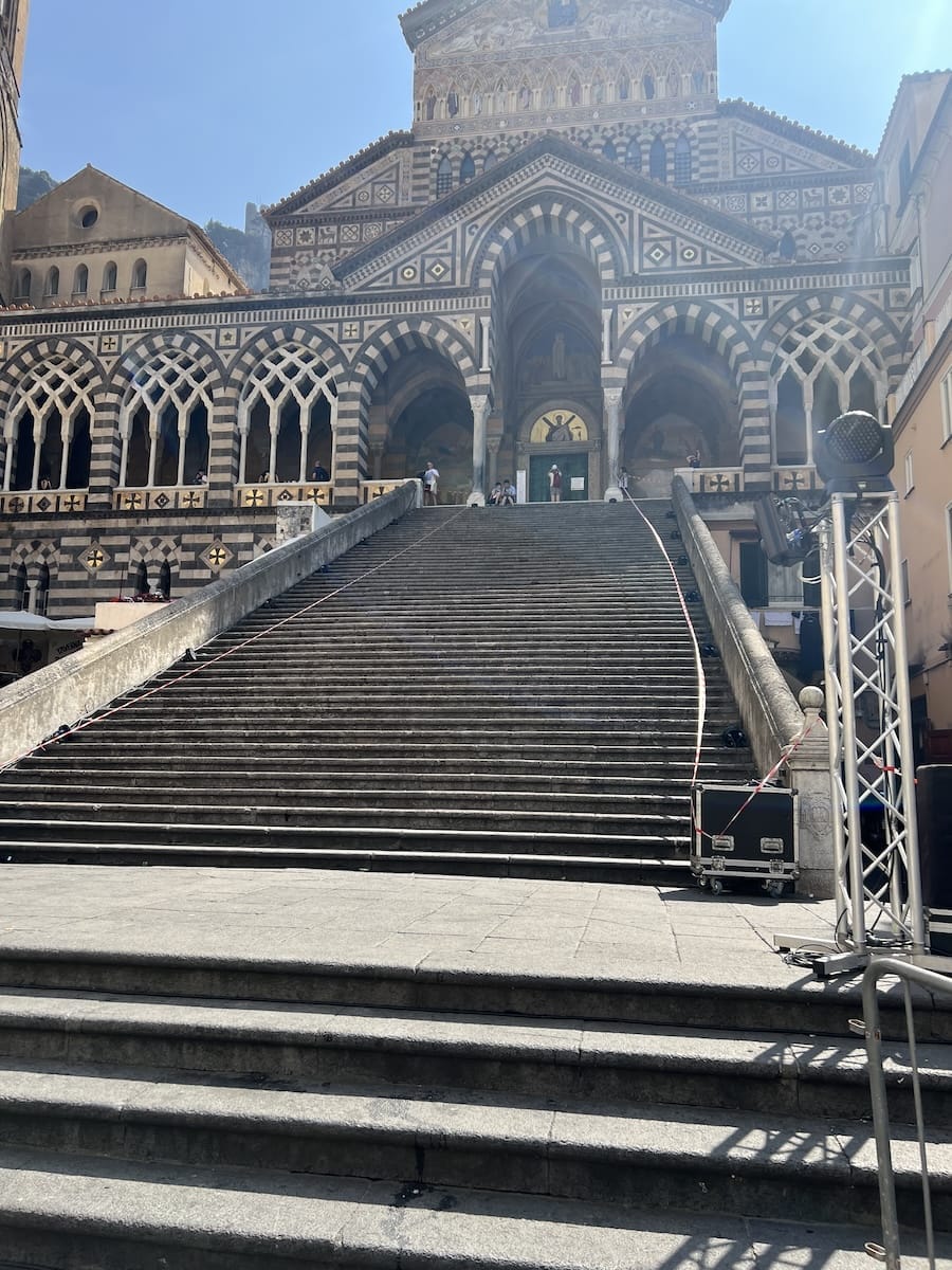 steps to Amalfi church