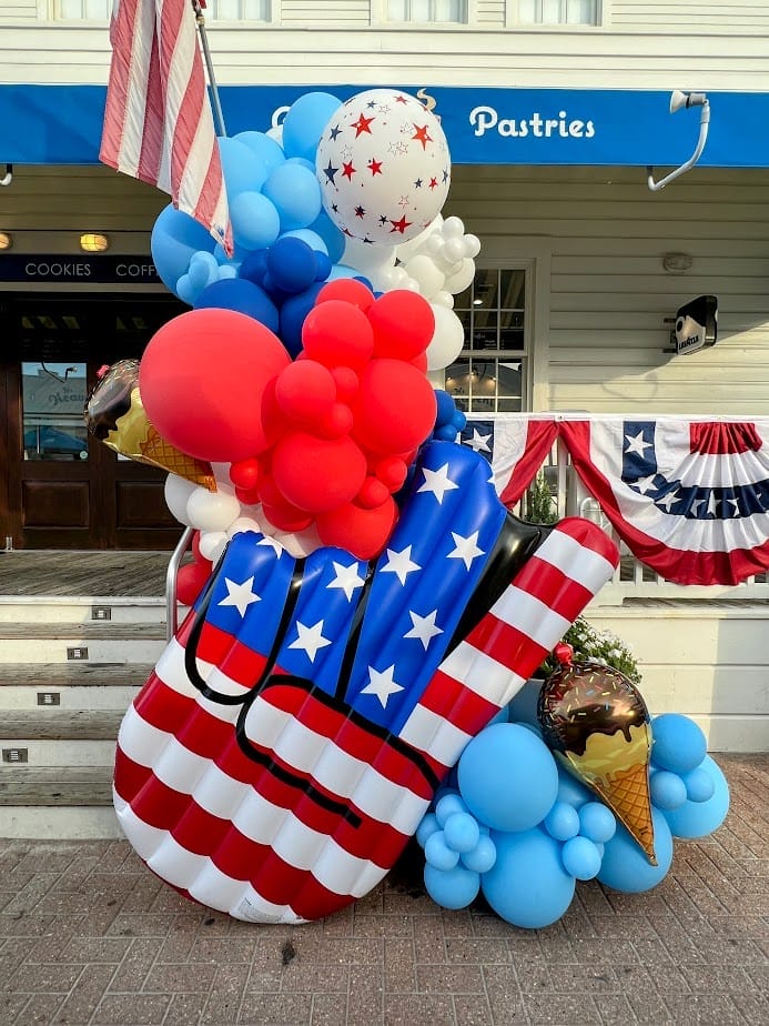 balloon arches around town