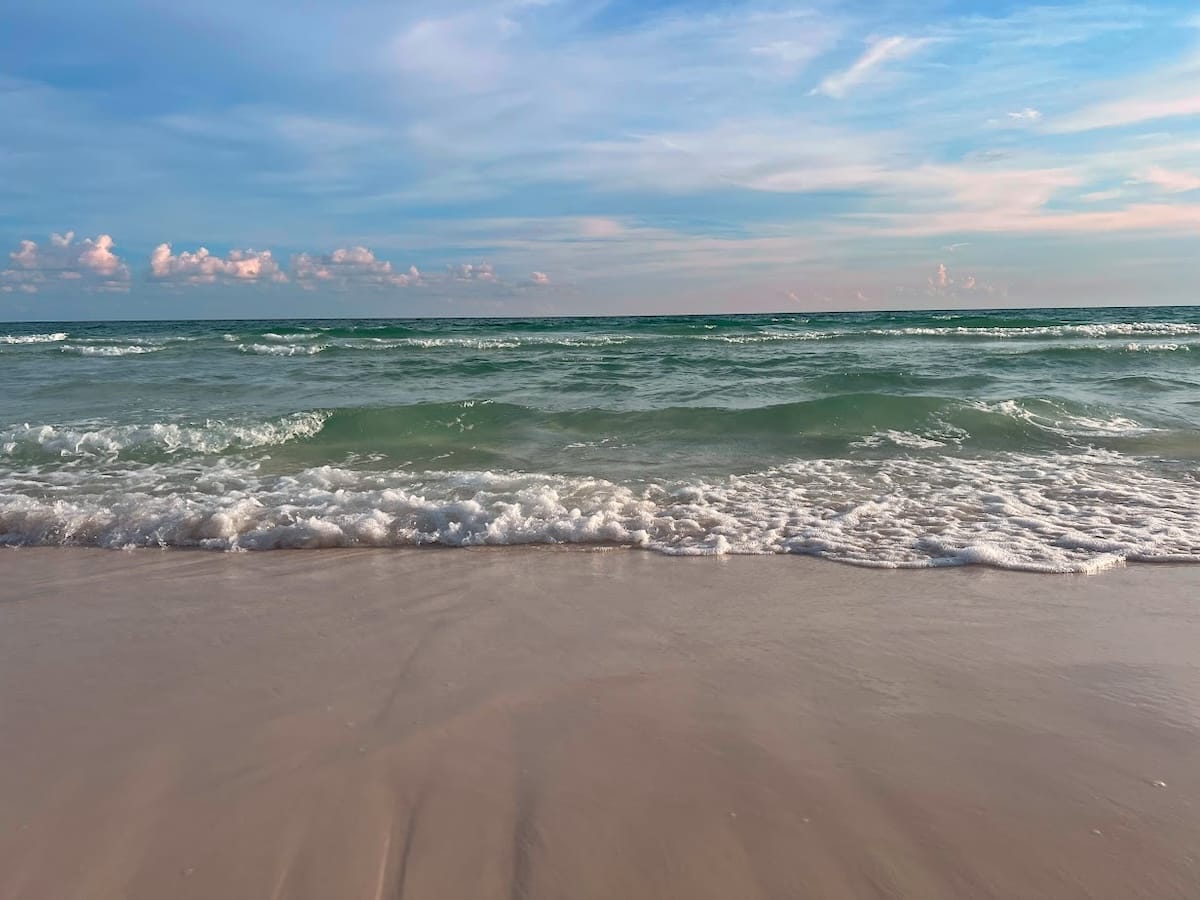 beach sunset view