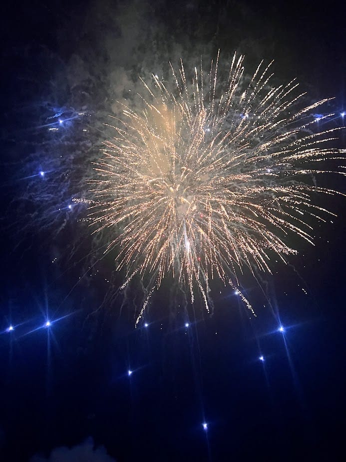 Seaside fireworks