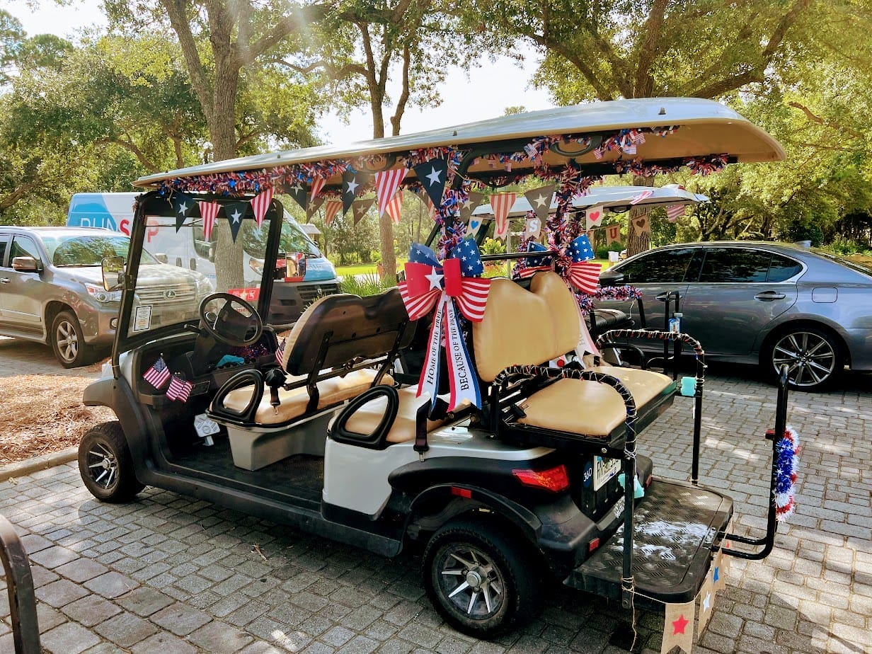 Golf cart in Seaside