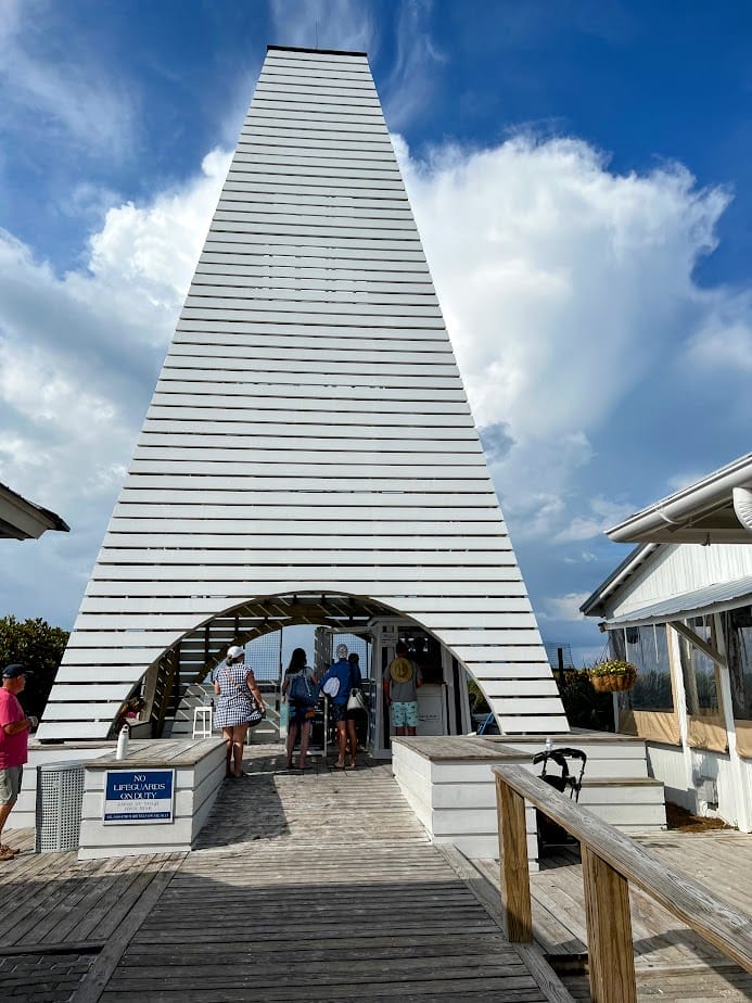 Seaside beach entrance