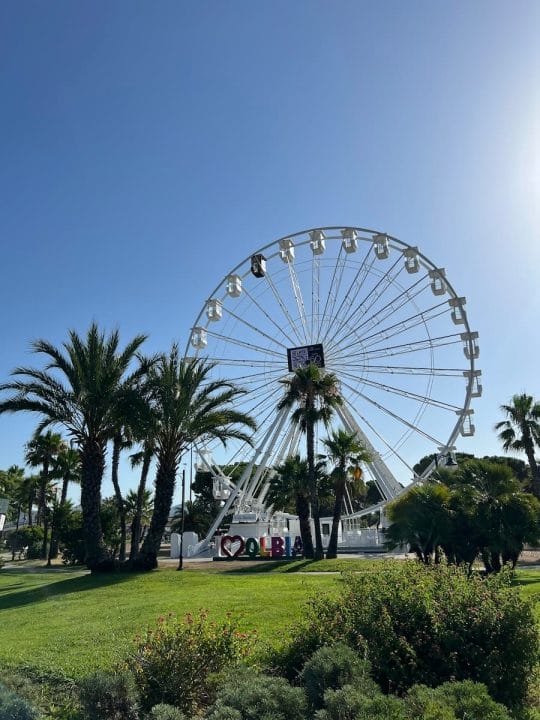 Olbia cruise port ferris wheel