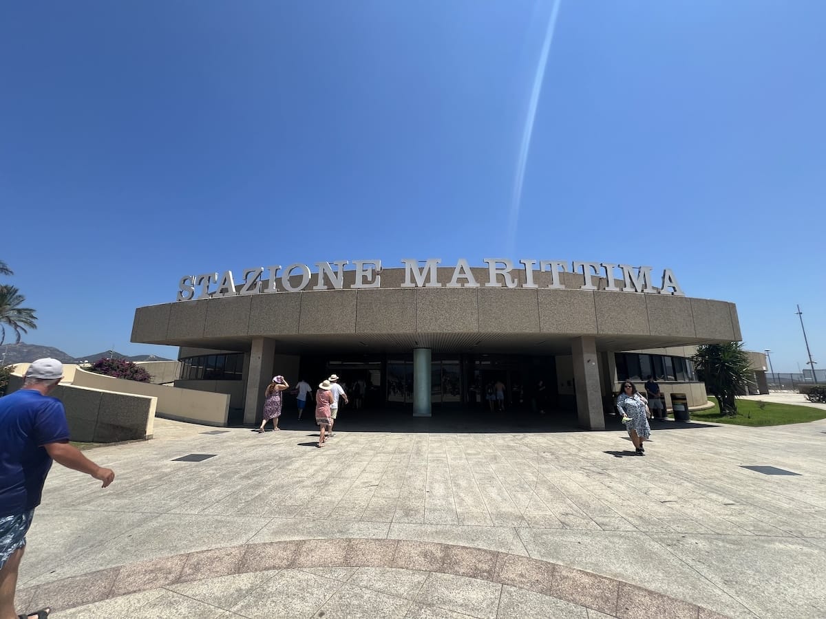 Olbia cruise port entrance