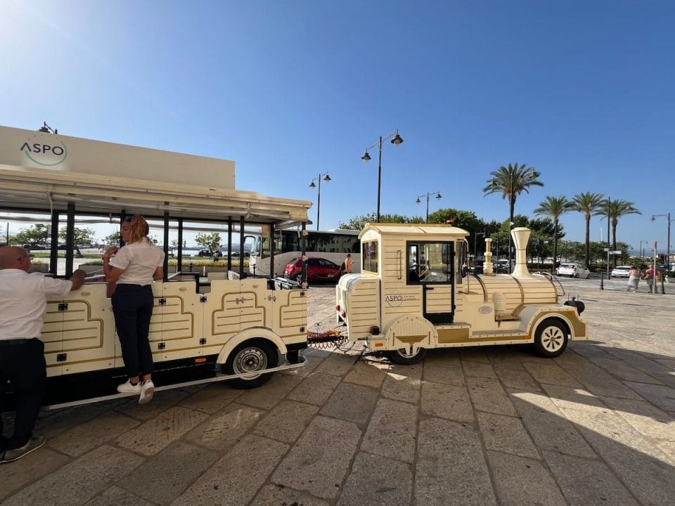 Olbia cruise port tourist train