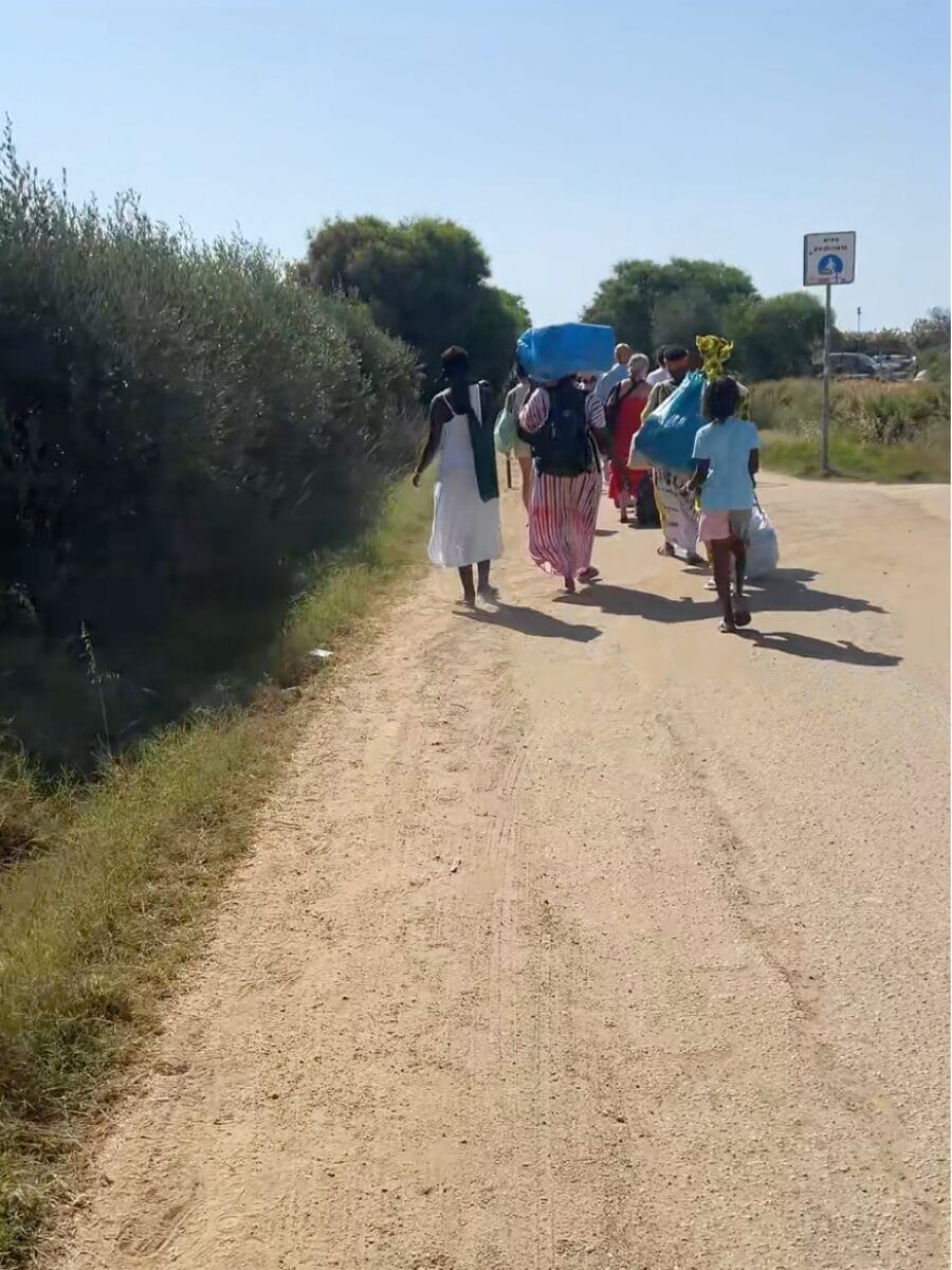 road to Olbia beach