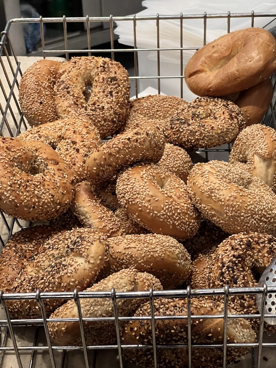 bagels from bagel making class
