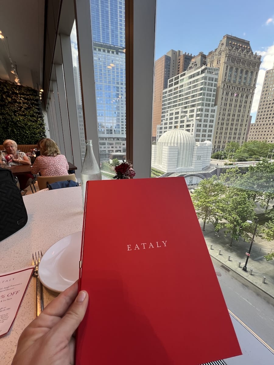 Eataly menu