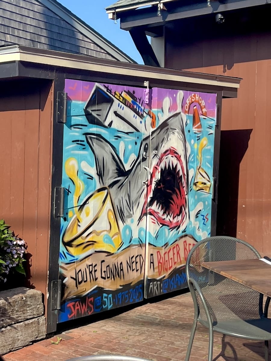 Jaws sign on Martha's Vineyard