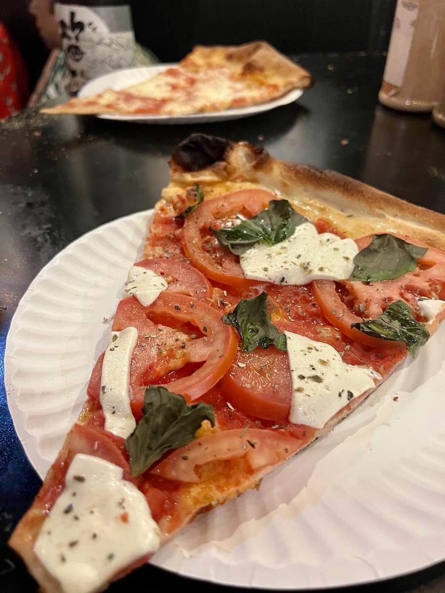Joe's pizza slice