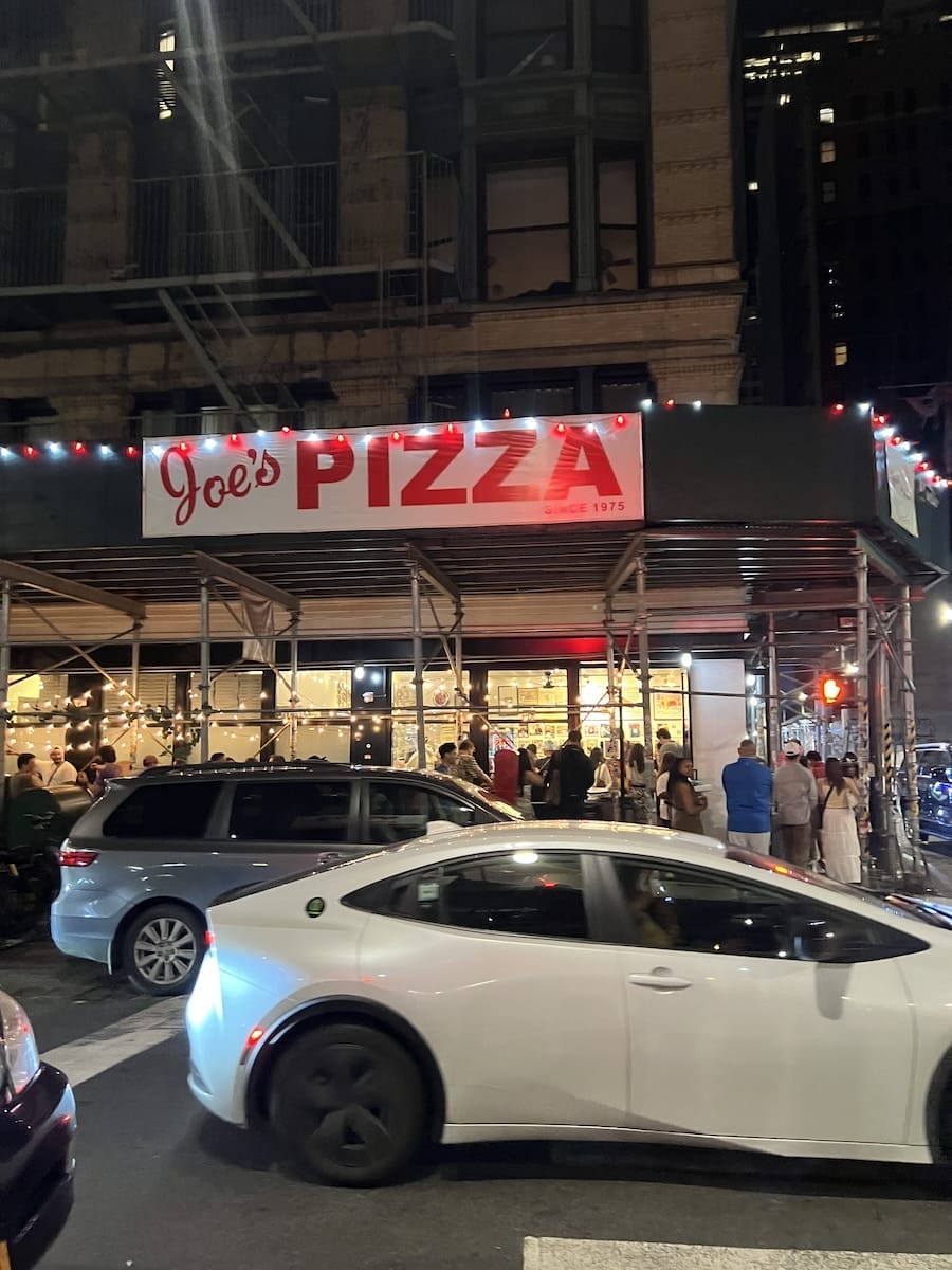 Joe's Pizza in NYC