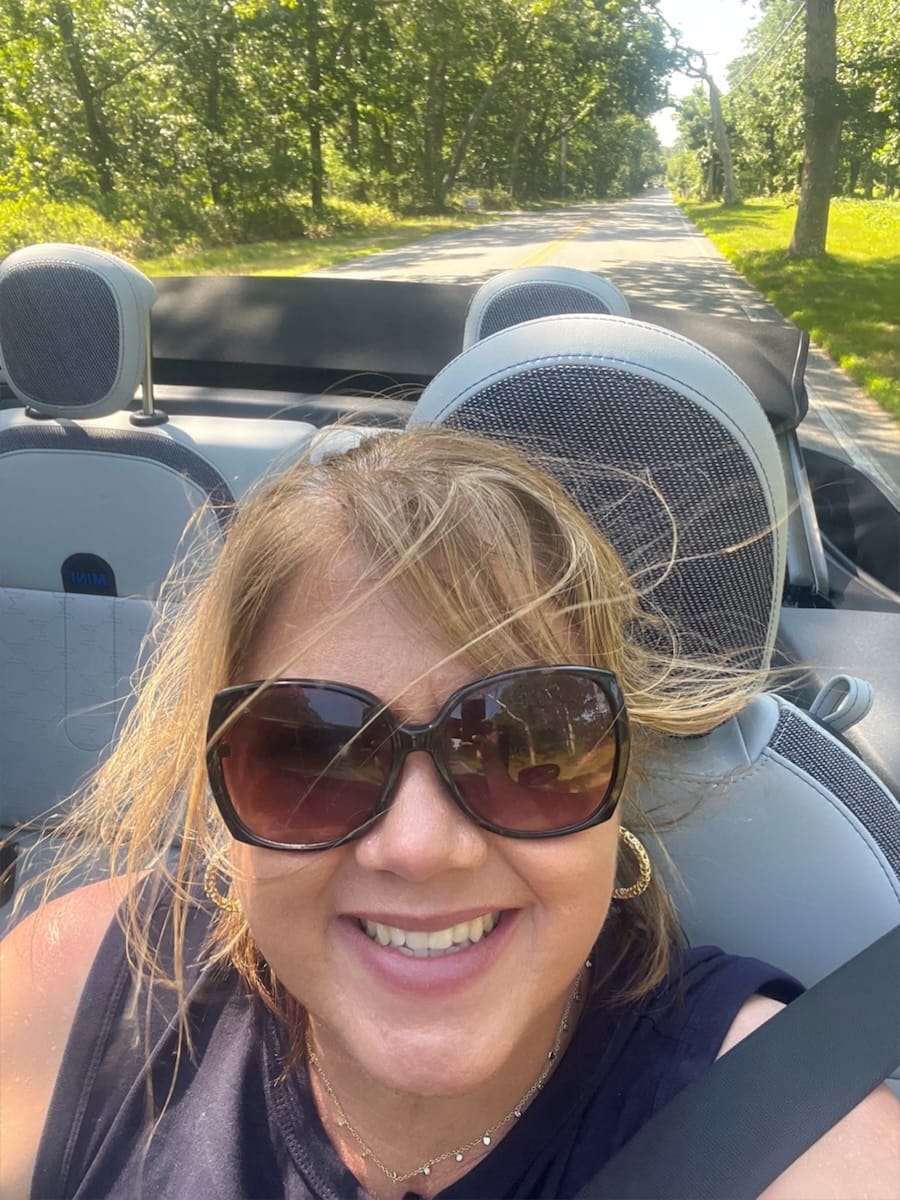 Michele in car