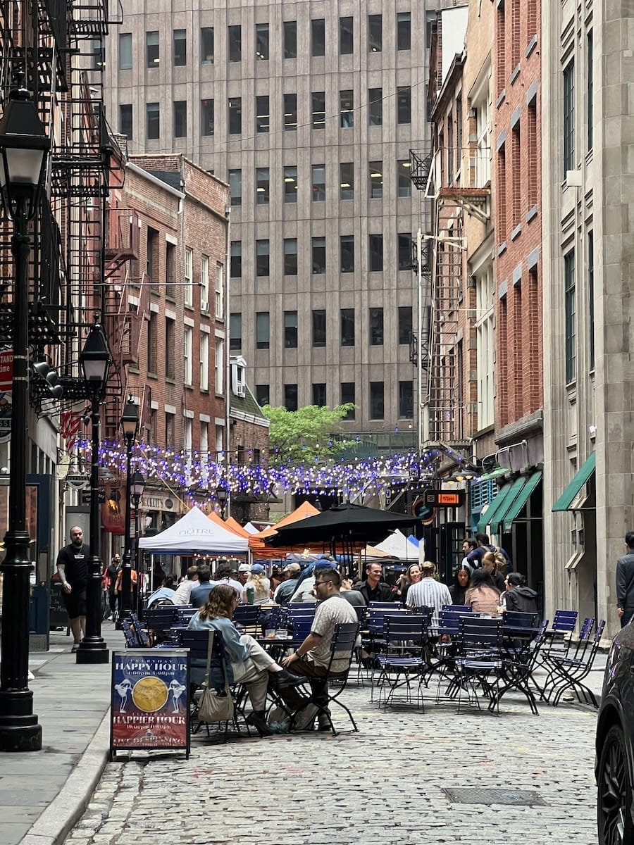 NYC Stone Street restaurants