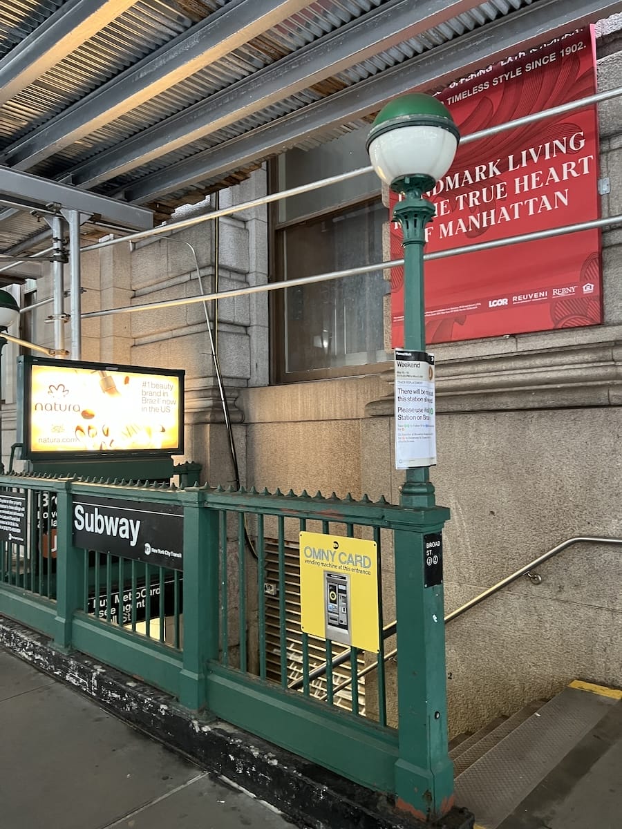 Subway entrance