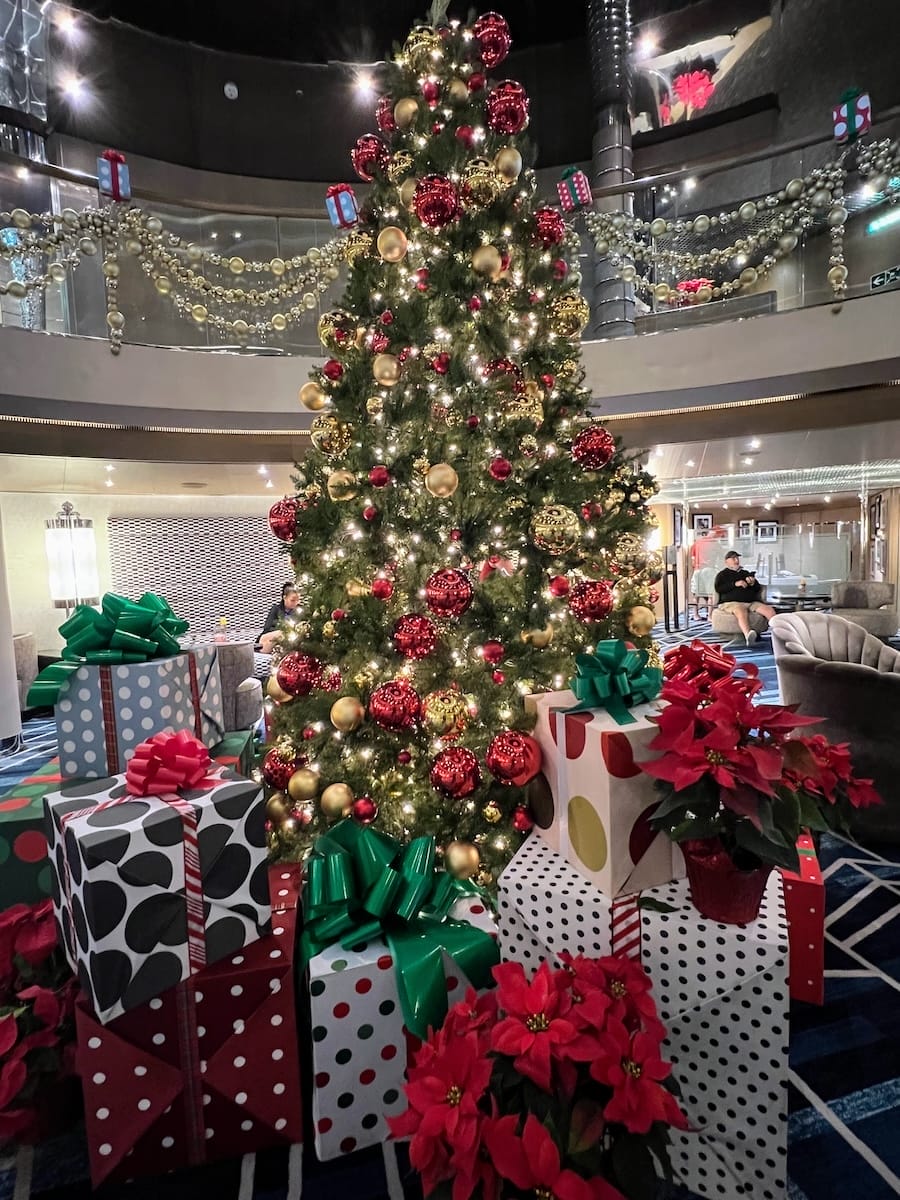 christmas tree in atrium