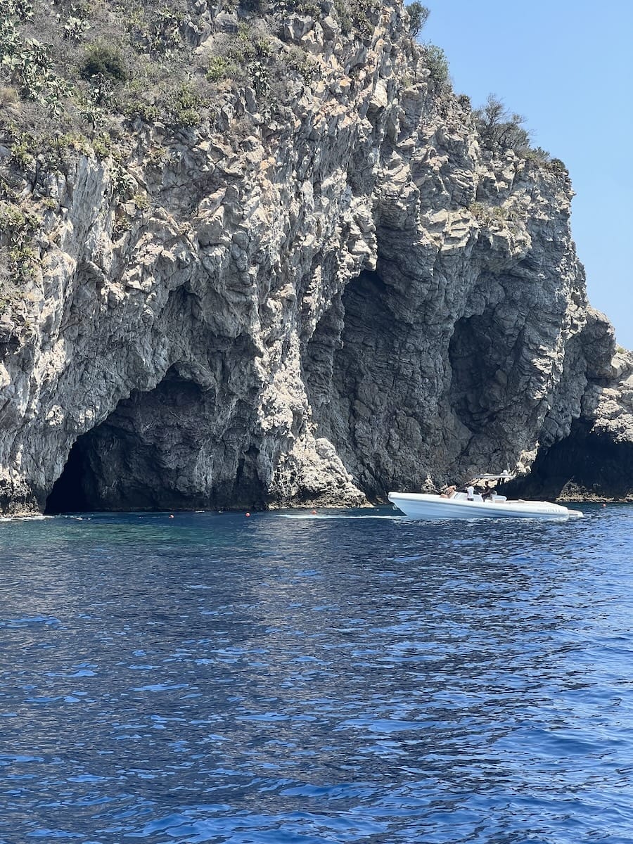 blue grotto off the coast of Sicily