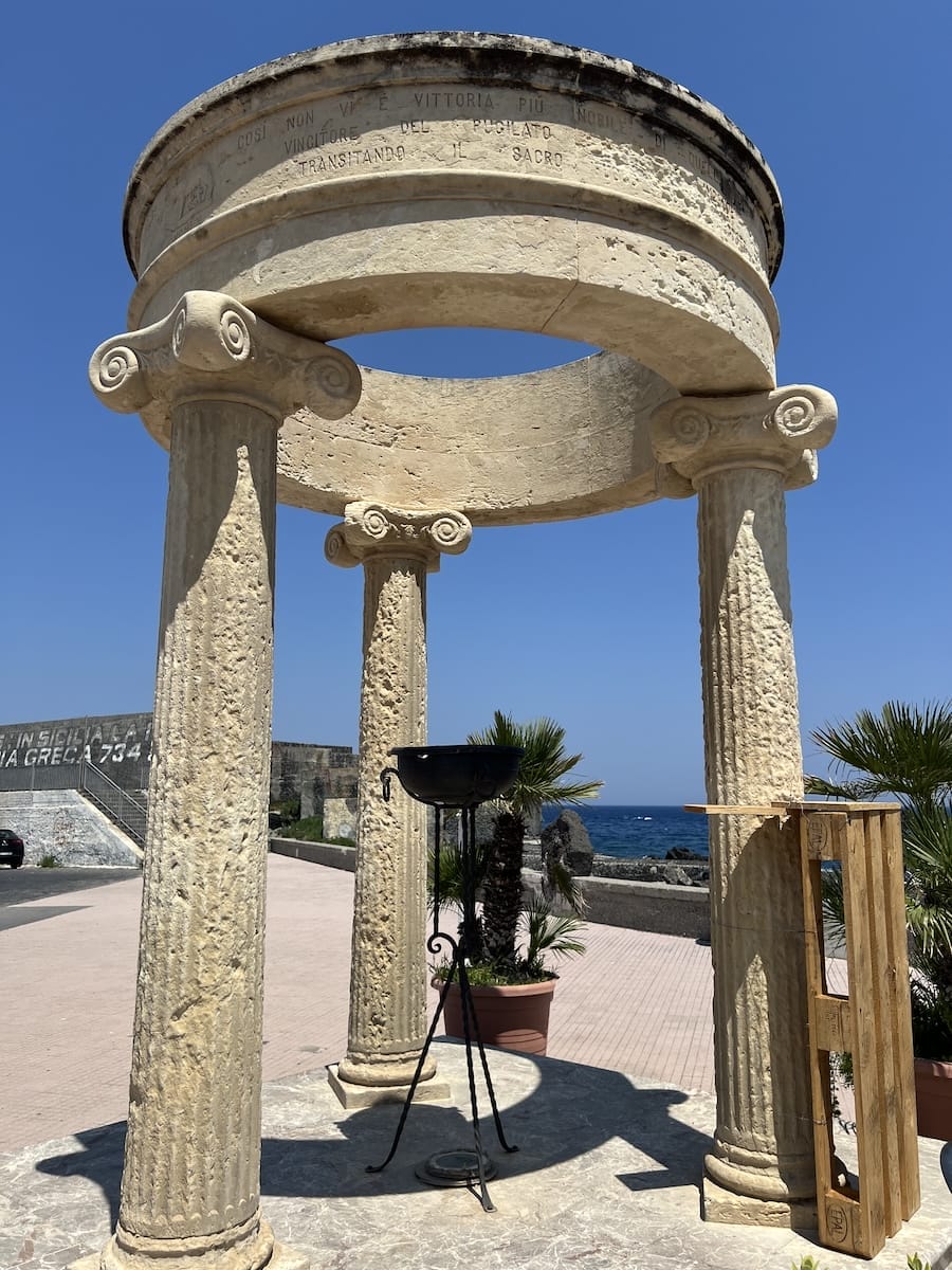 Olympic torch monument