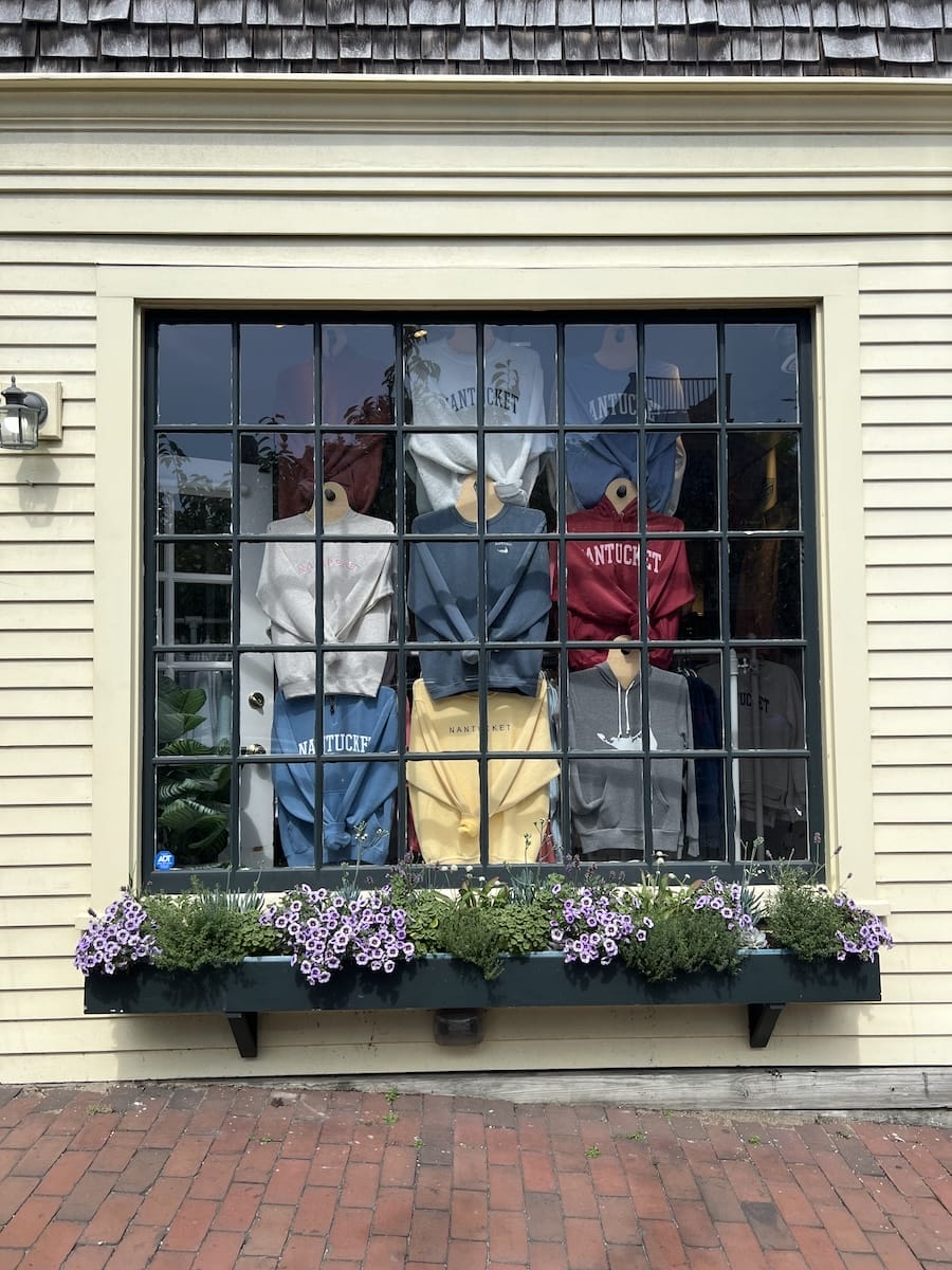 store window in Nantucket