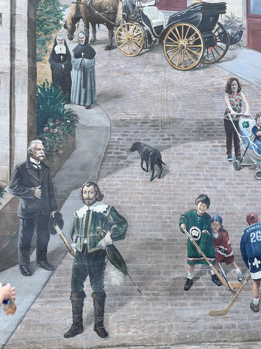 mural in Quebec City