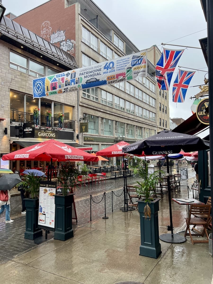 shops on pedestrian street
