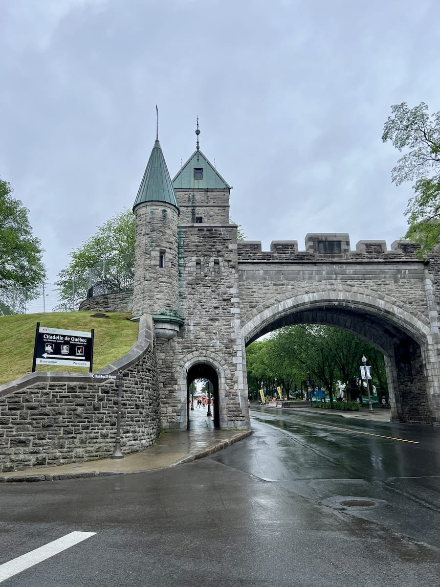Citadel wall in Quebec City