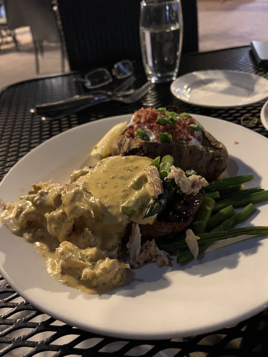 dinner at Keg Steakhouse