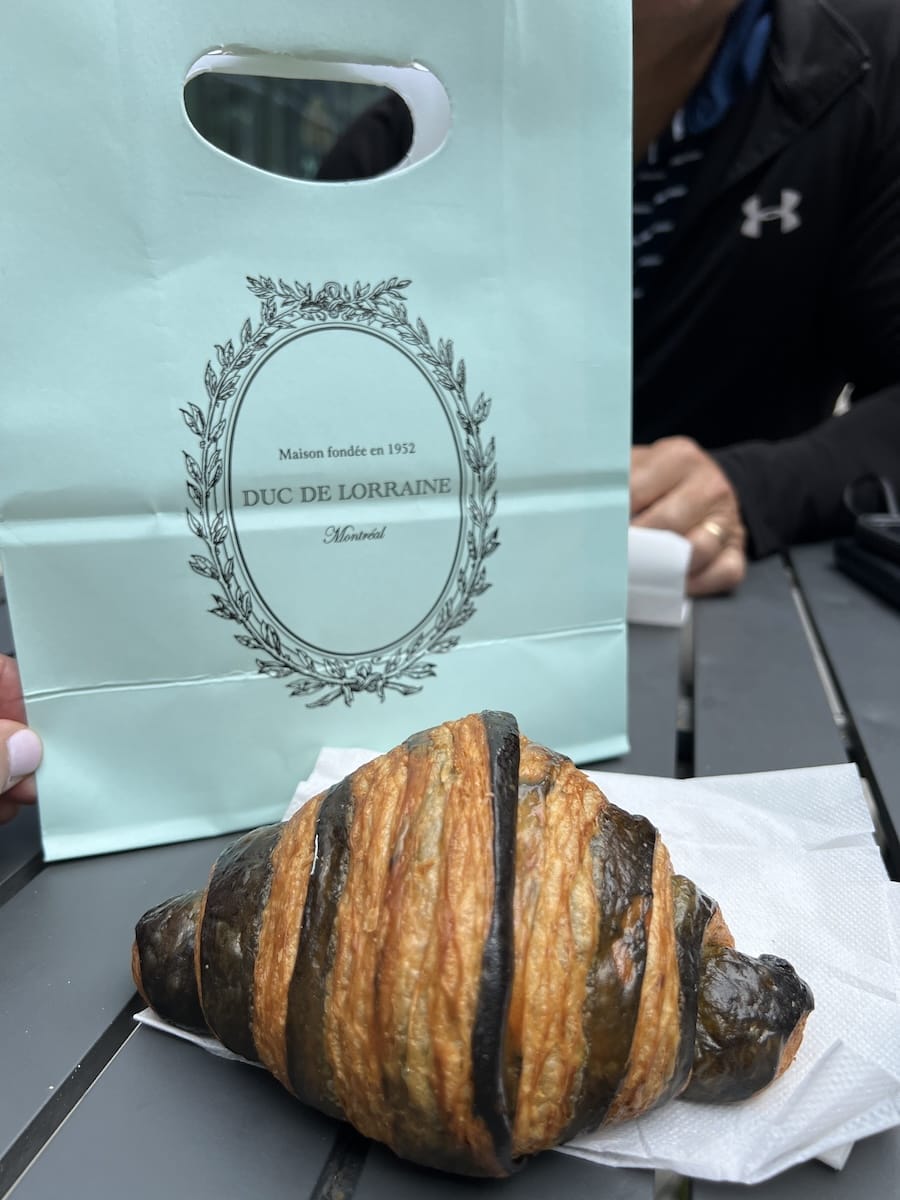 Chocolate croissant from Duc d' Lorraine