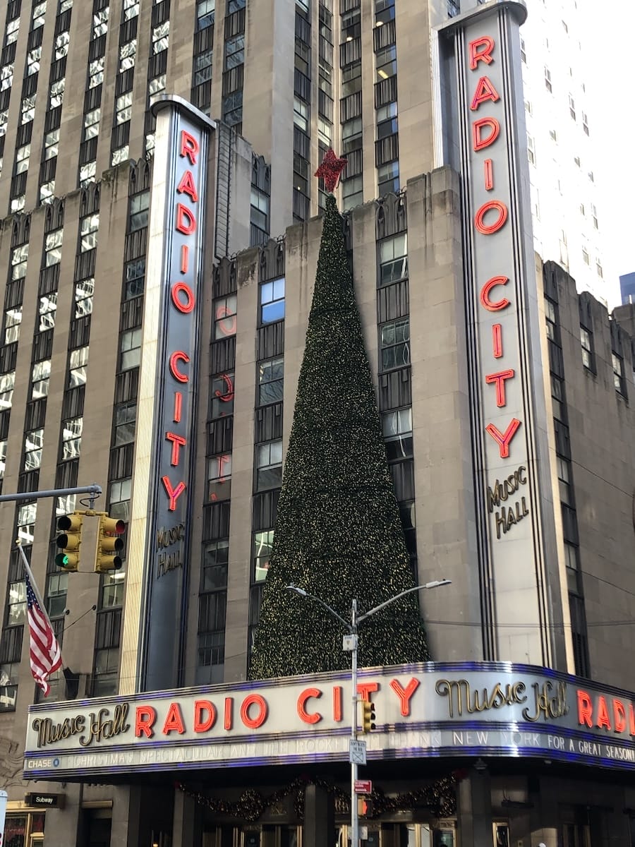 Radio City Music Hall near Rockefeller Center