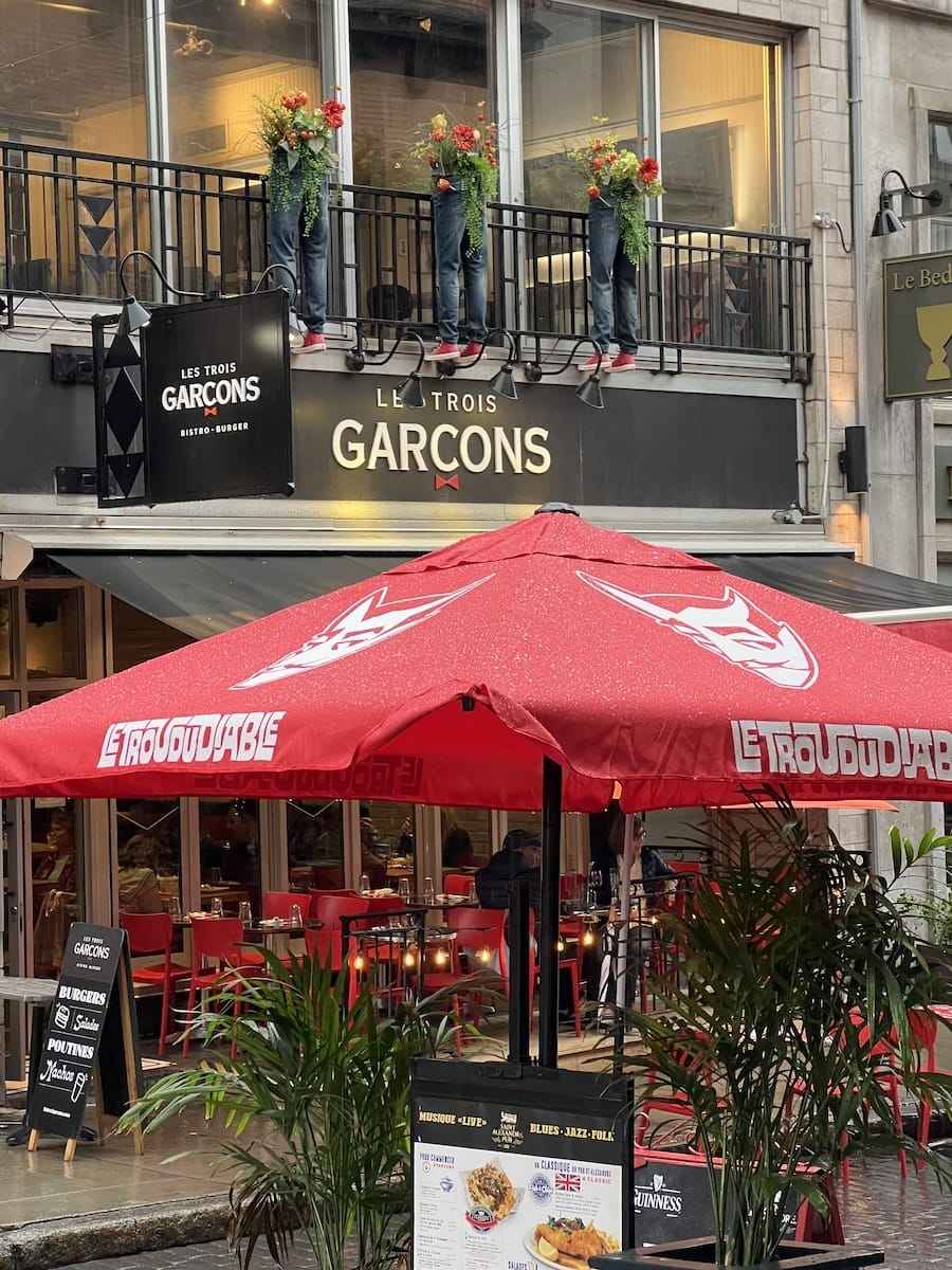 outdoor restaurant in Quebec City
