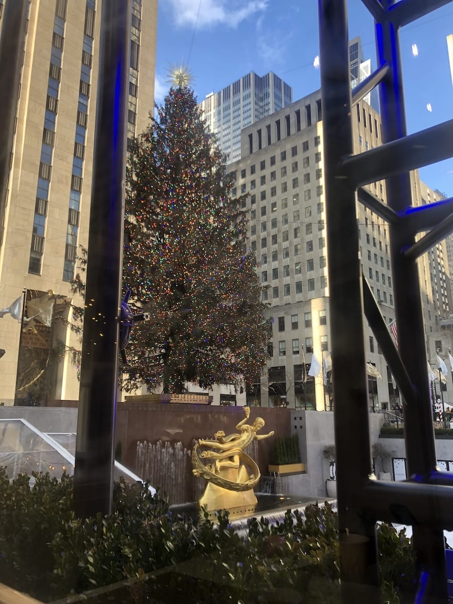 view from Rockefeller Center chalet