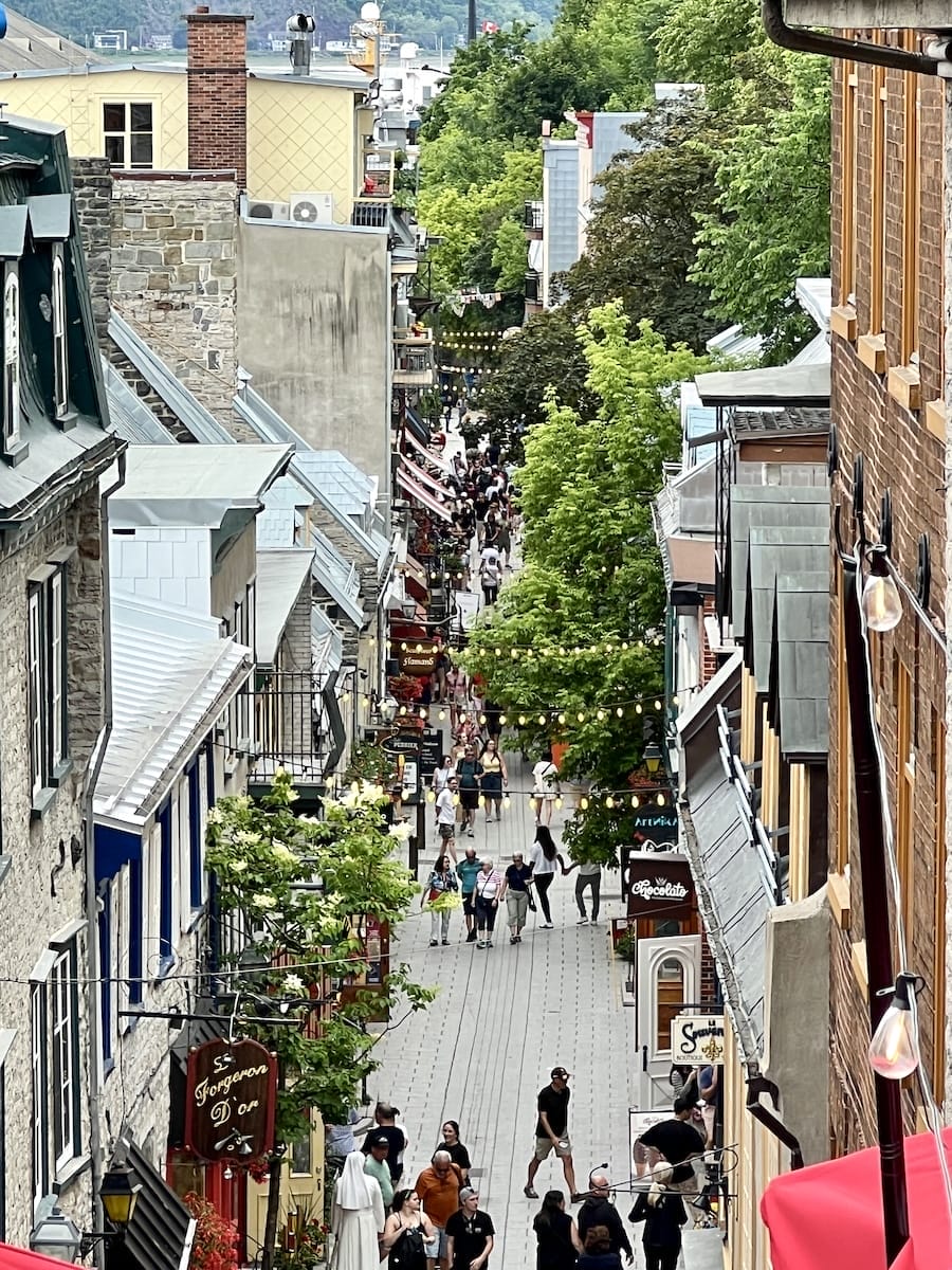 outdoor walkway in Quebec City
