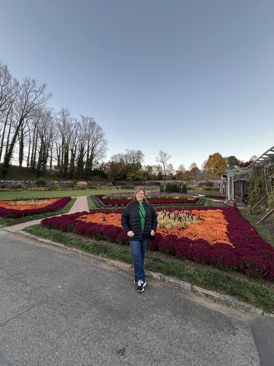 Michele in the gardens at Biltmore