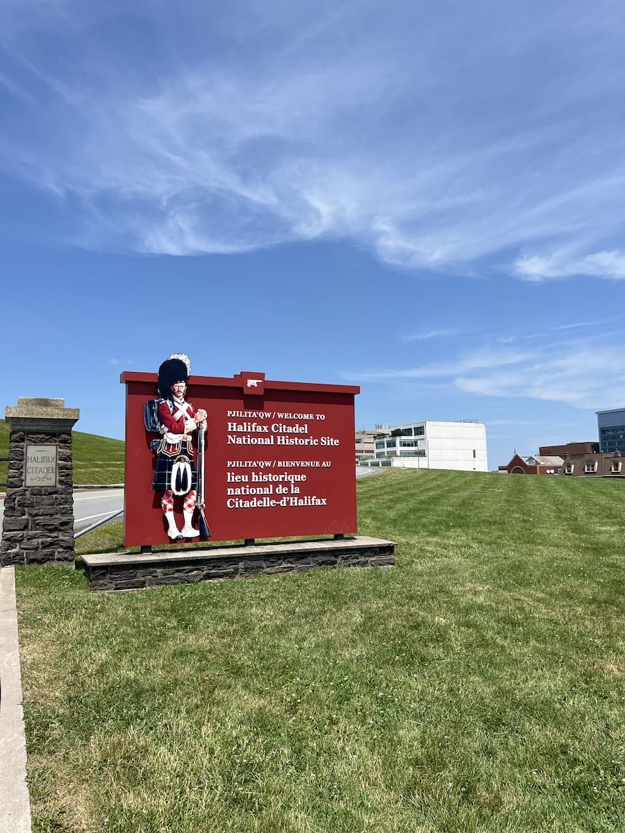 Halifax Citadel sign