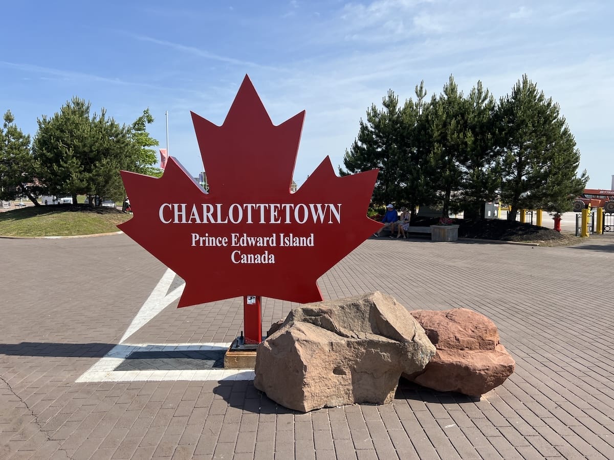 Charlottetown port sign