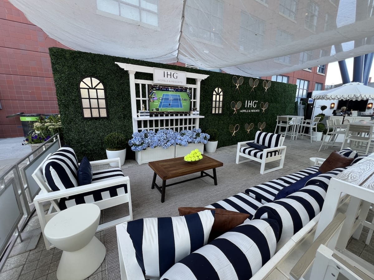 IHG outdoor lounge area