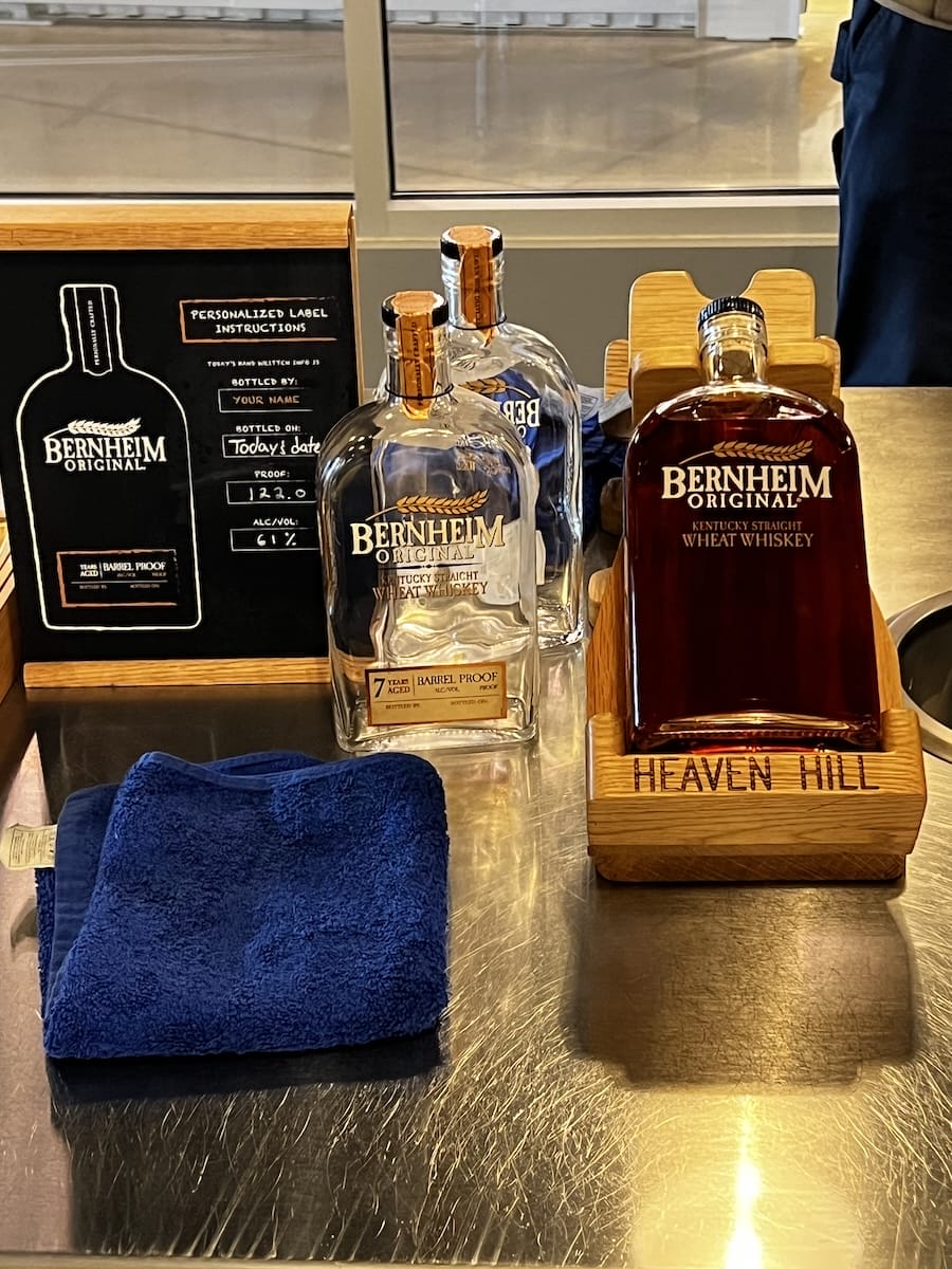 Bourbon labeling station